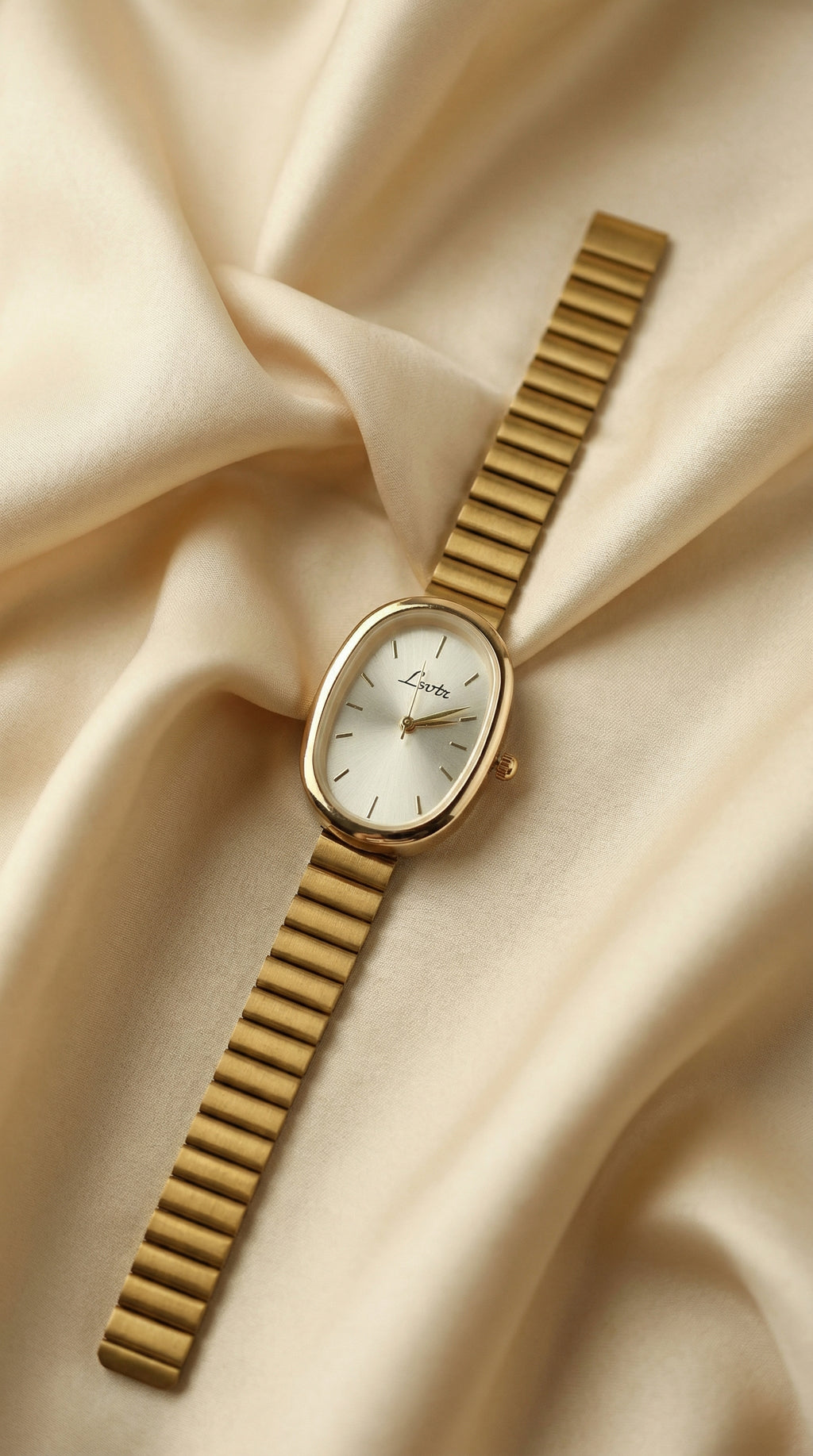 Lsotr Oval Golden Women Watch
