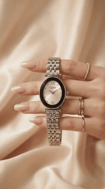 The Oval Classic Glory Women Watch - Silver