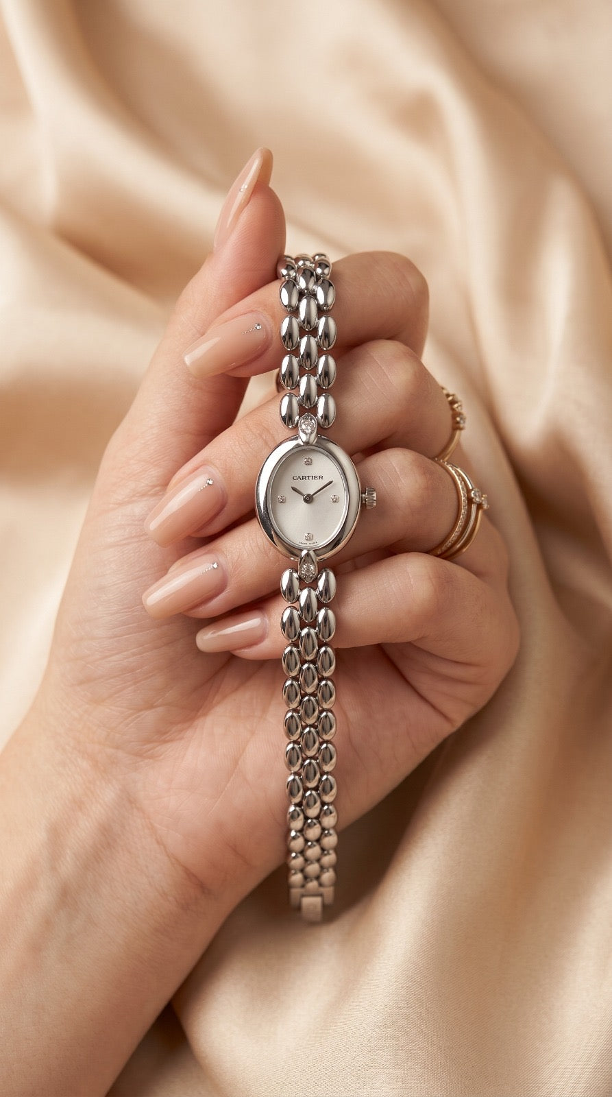 Cartier Silver Cocktail Women Watch