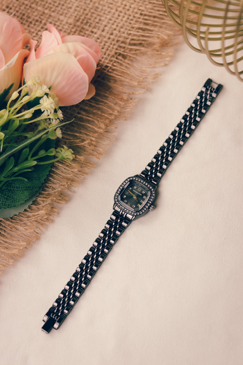 MK Square Black Women Watch