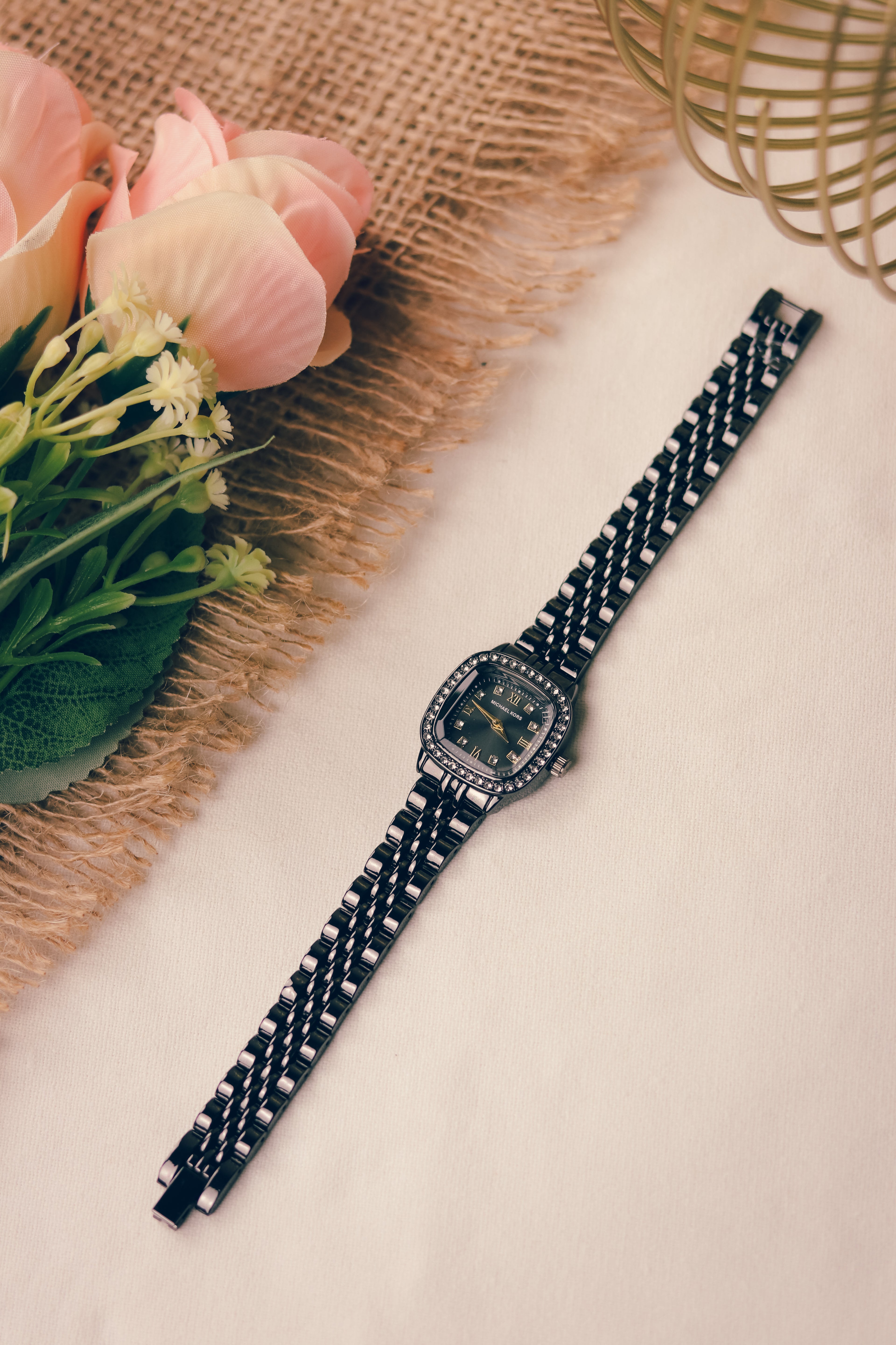 MK Square Black Women Watch