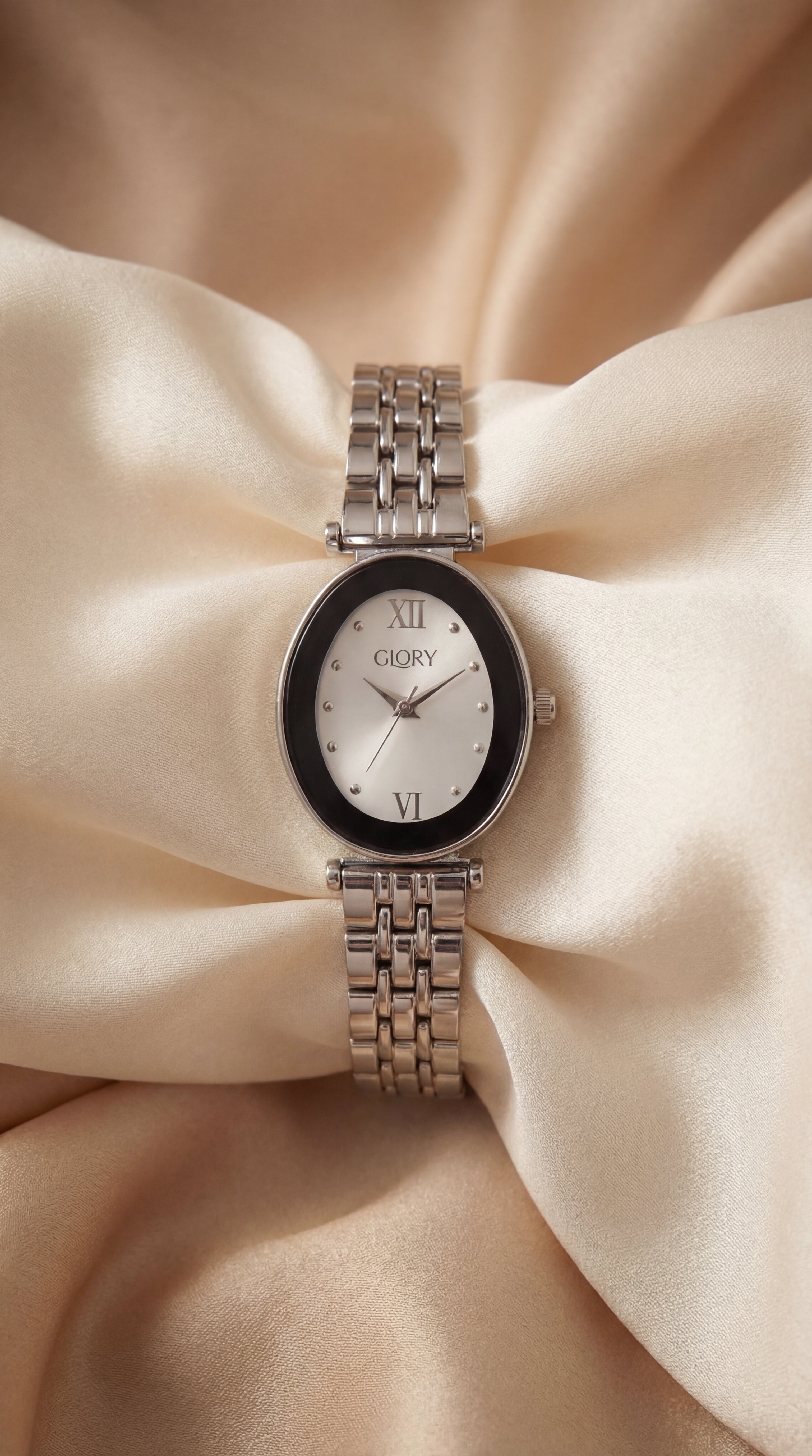 The Oval Classic Glory Women Watch - Silver
