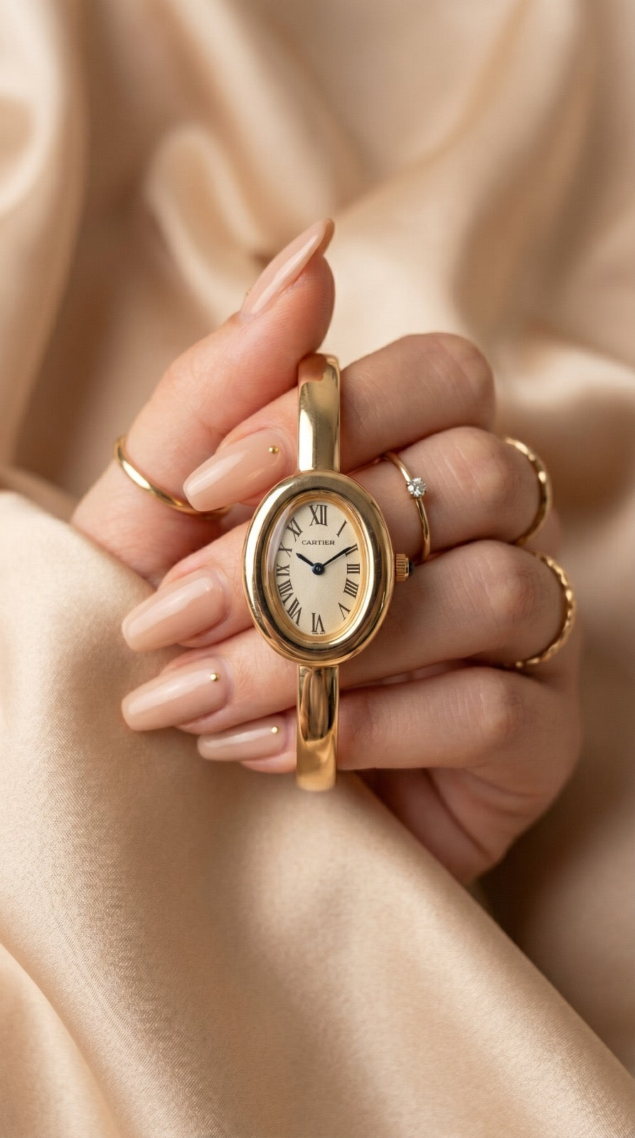 The Gilded Cartier Bangle Women Watch - Golden