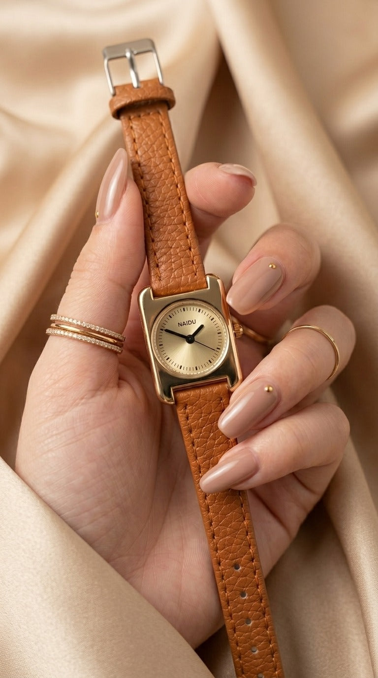 Naidu Chic Brown Women Strap Watch