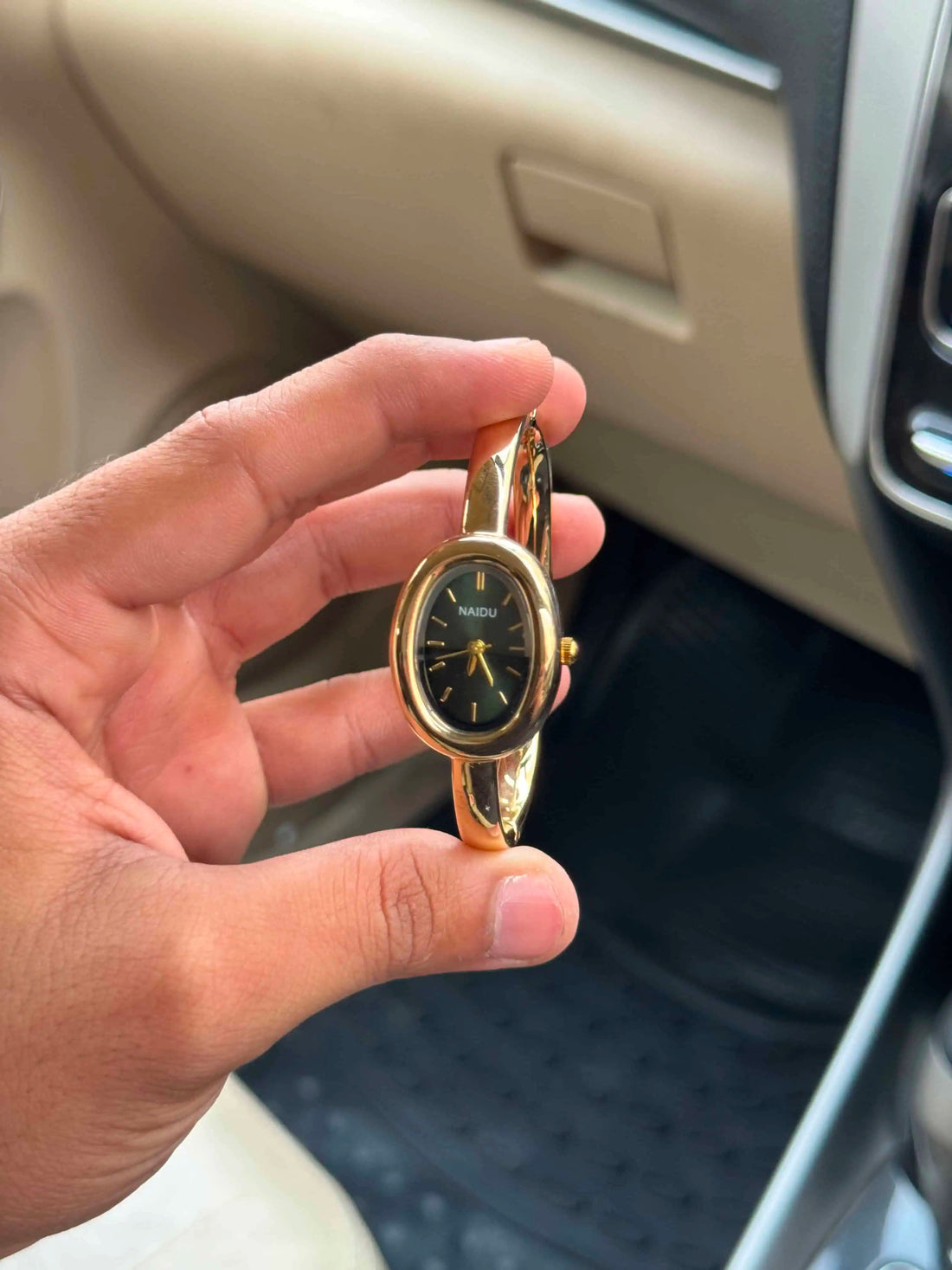 The Gilded Naidu Bangle Women Watch - Green