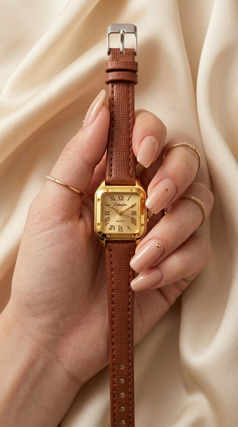 Golden Era Tank Women Strap Watch