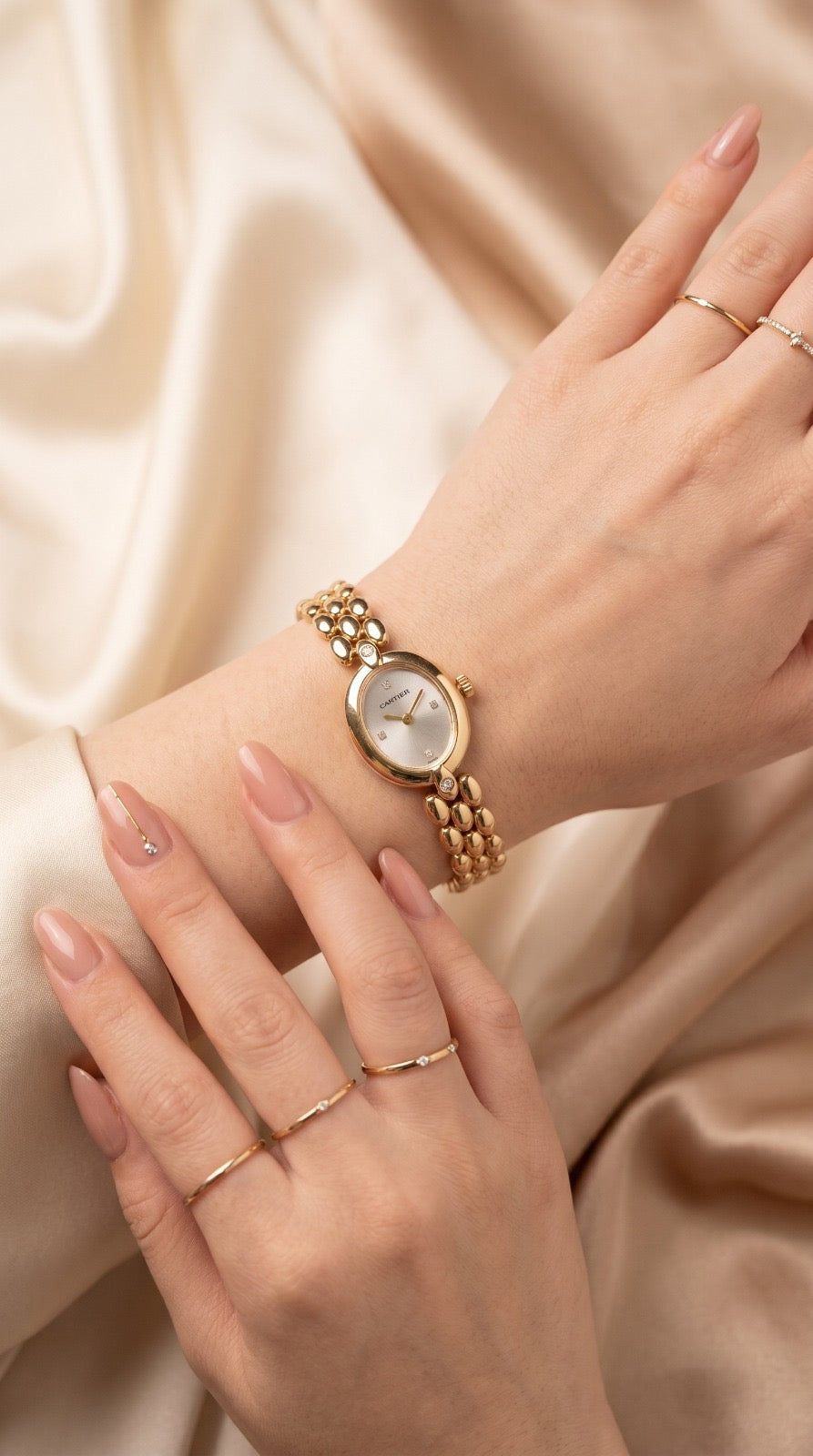 Cartier Golden Cocktail Women Watch