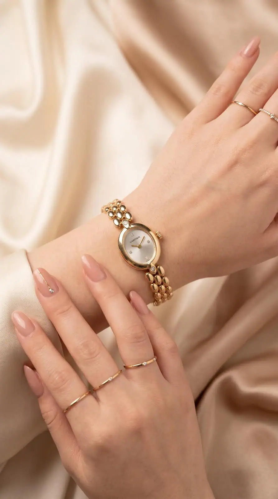 Cartier Golden Cocktail Women Watch