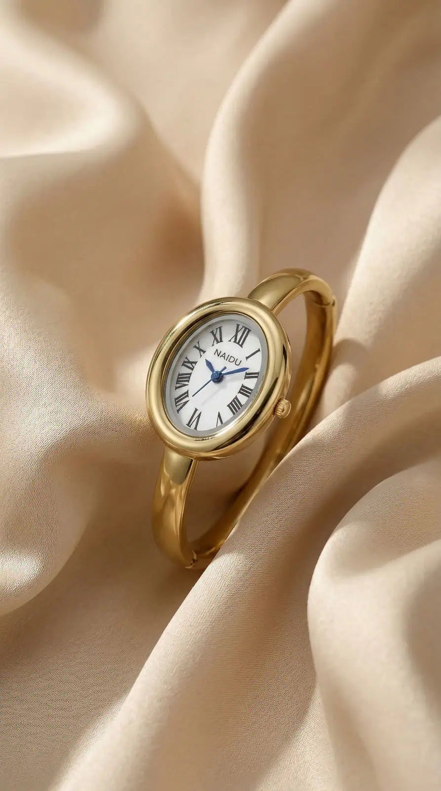 The Gilded Naidu Bangle Women Watch - White