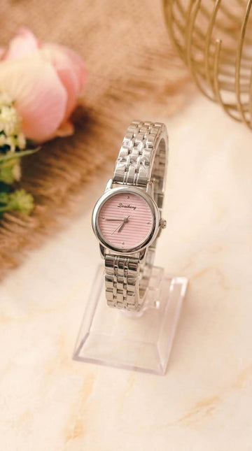 The Orchid Silver Women Watch - Pink Dial