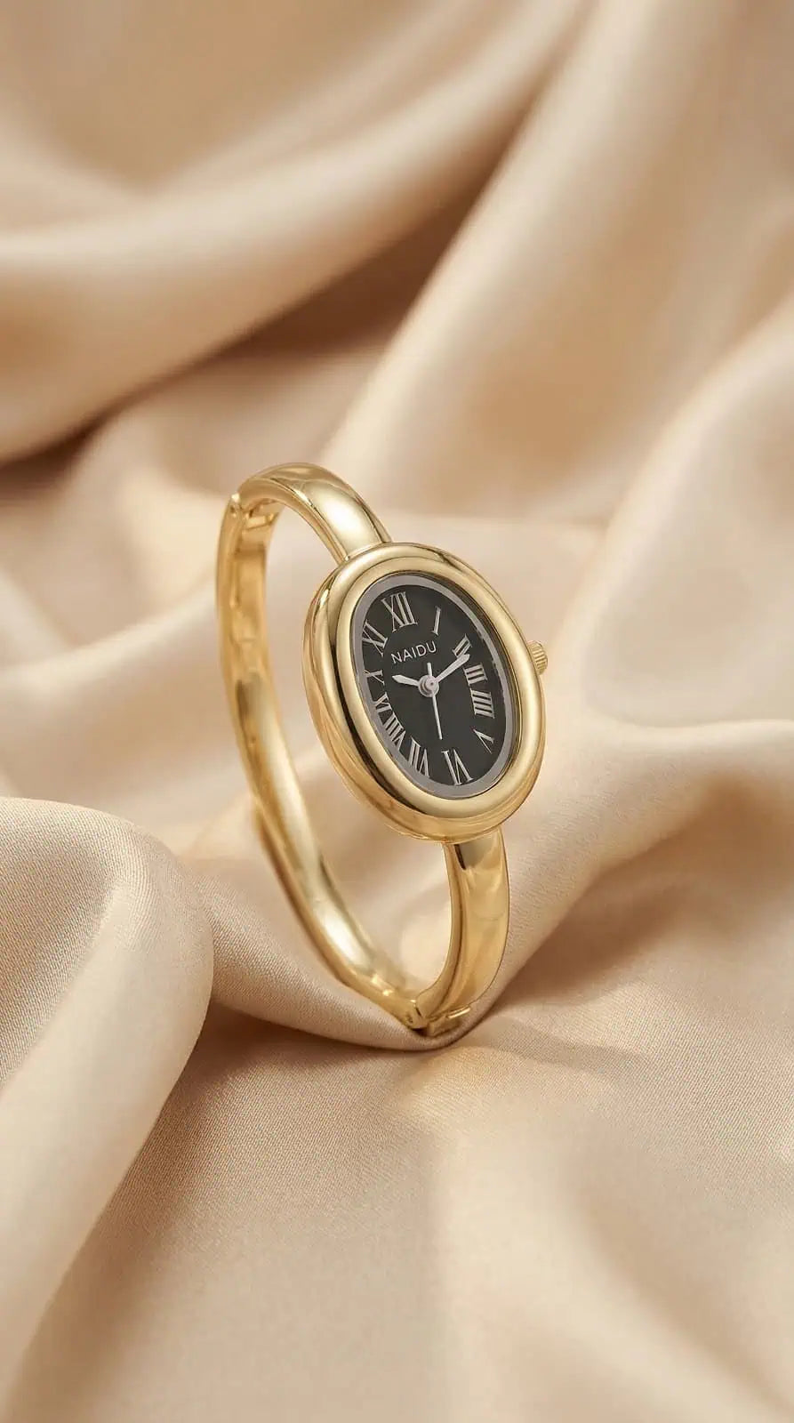 The Gilded Naidu Bangle Women Watch - Black