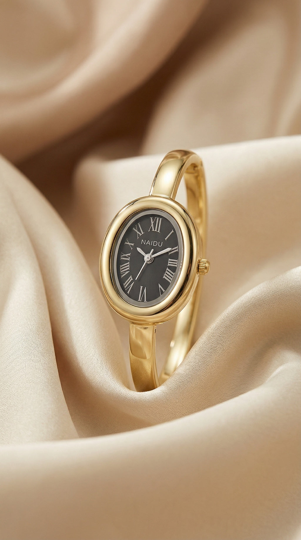 The Gilded Naidu Bangle Women Watch - Black