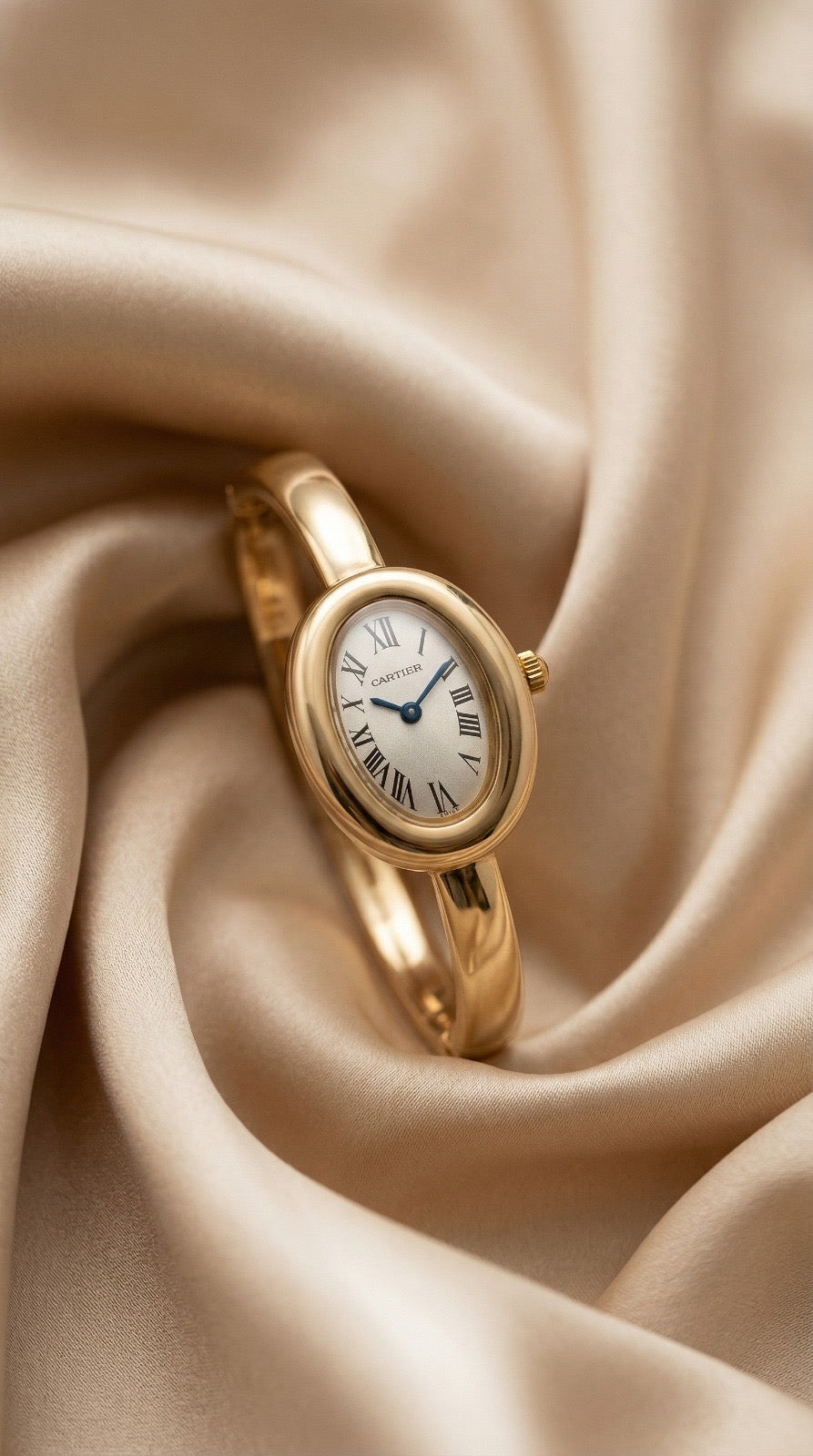 The Gilded Cartier Bangle Women Watch - White