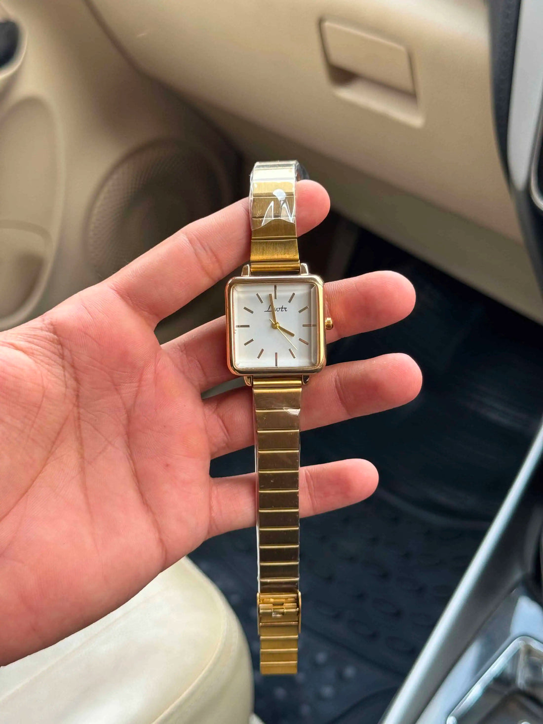 Lsotr Square Golden Women Watch