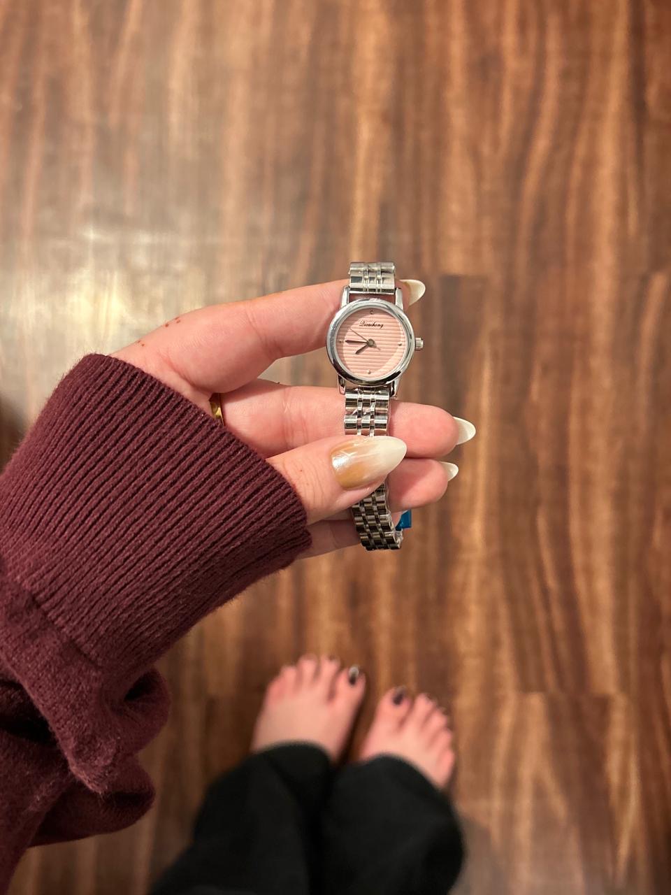 The Orchid Silver Women Watch - Pink Dial
