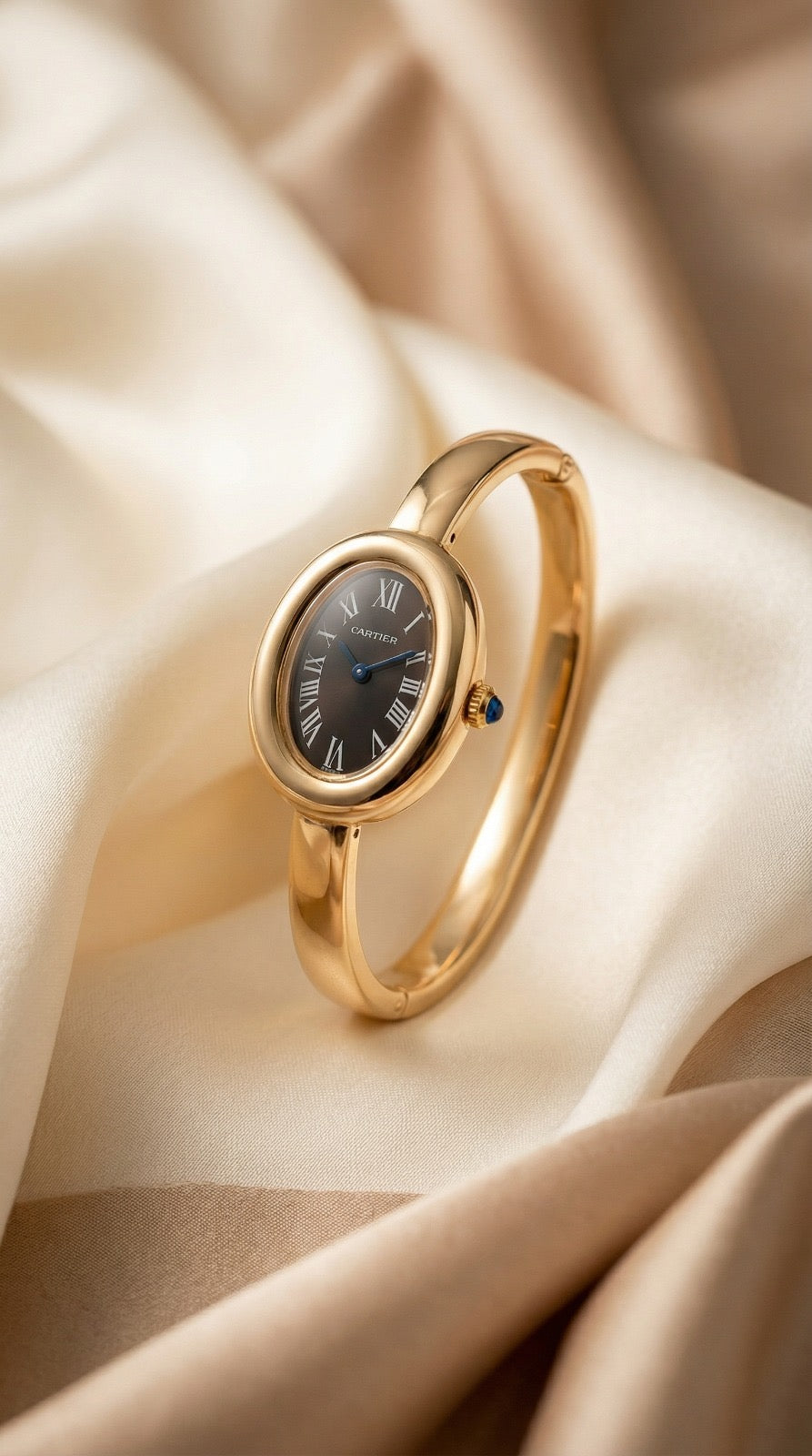 The Gilded Cartier Bangle Women Watch - Black