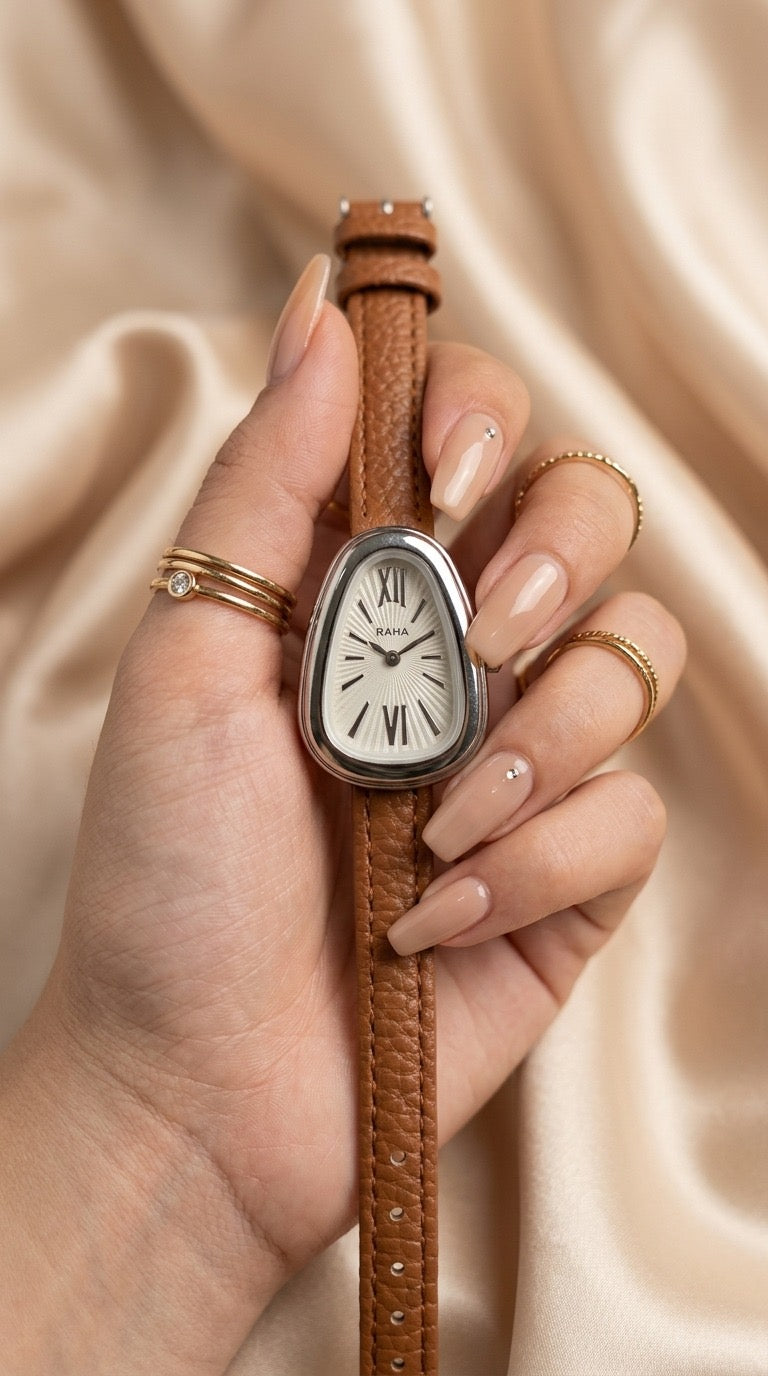 The Silhouette Women Strap Watch - Brown