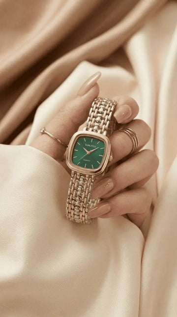 The Sunlifex Sparkle Women Watch - Green Dial