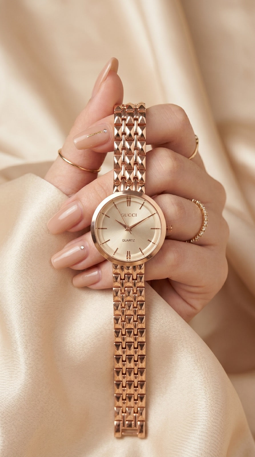 Gucci Prestige Quartz RoseGold Women Watch