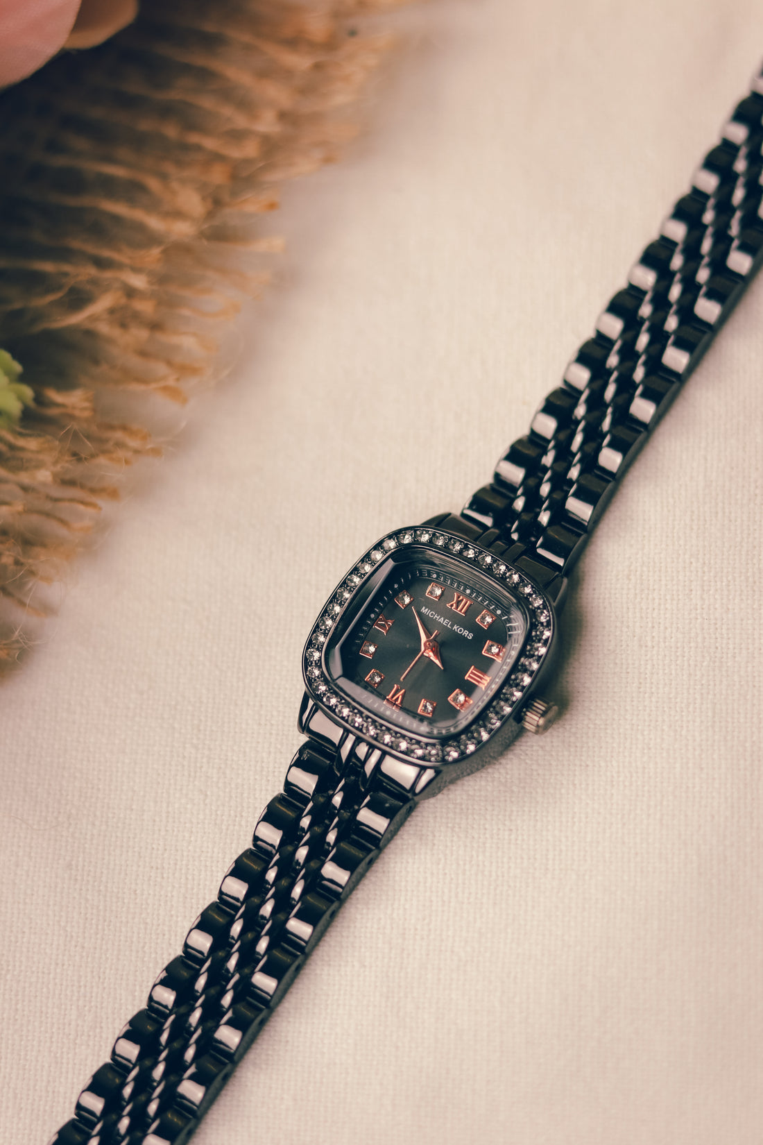 MK Square Black Dial Women Watch