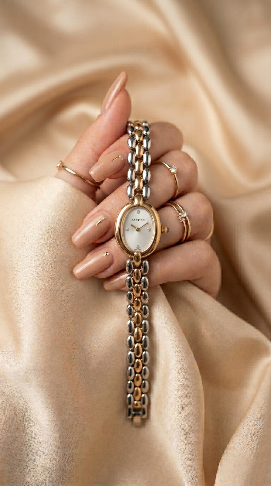Cartier Two Tone Cocktail Women Watch