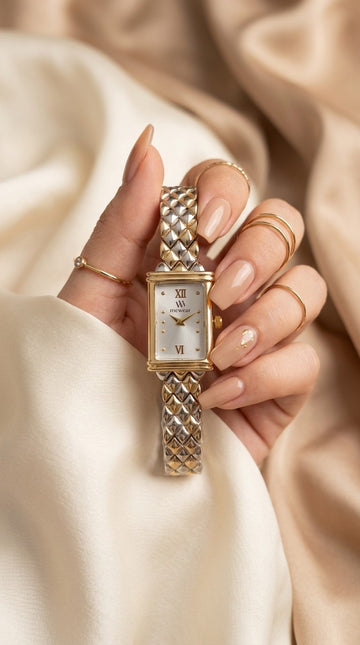 MW Square Aura Two-Tone Women Watch