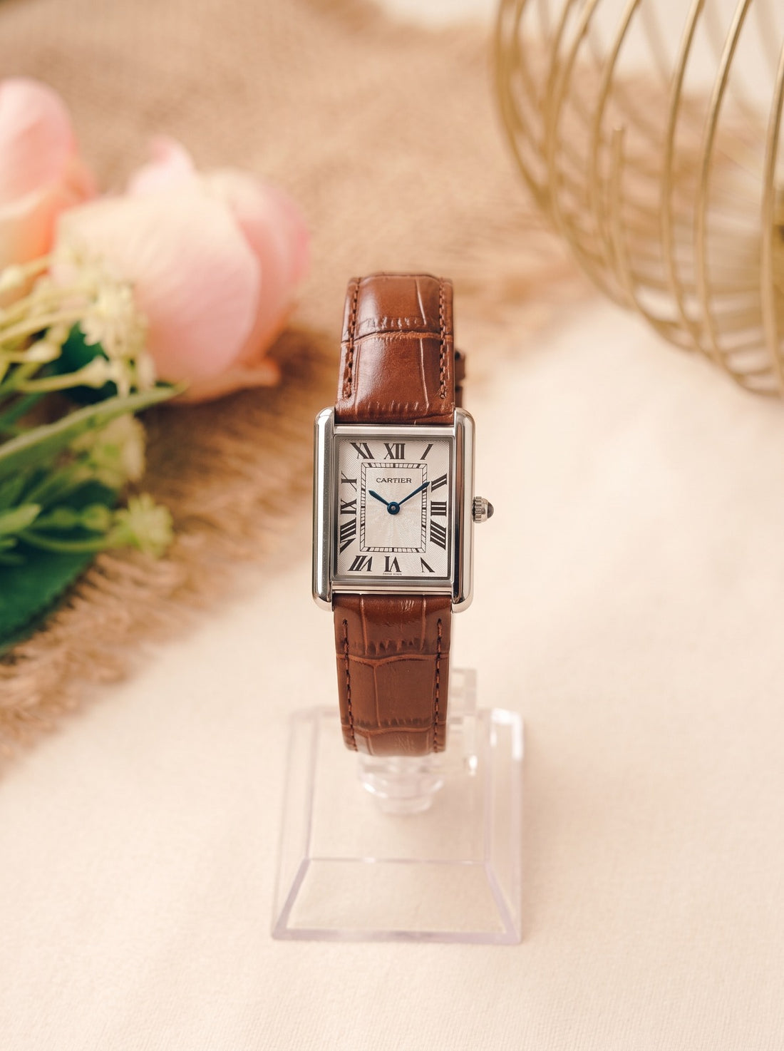 The Cartier Roman Women Strap Watch