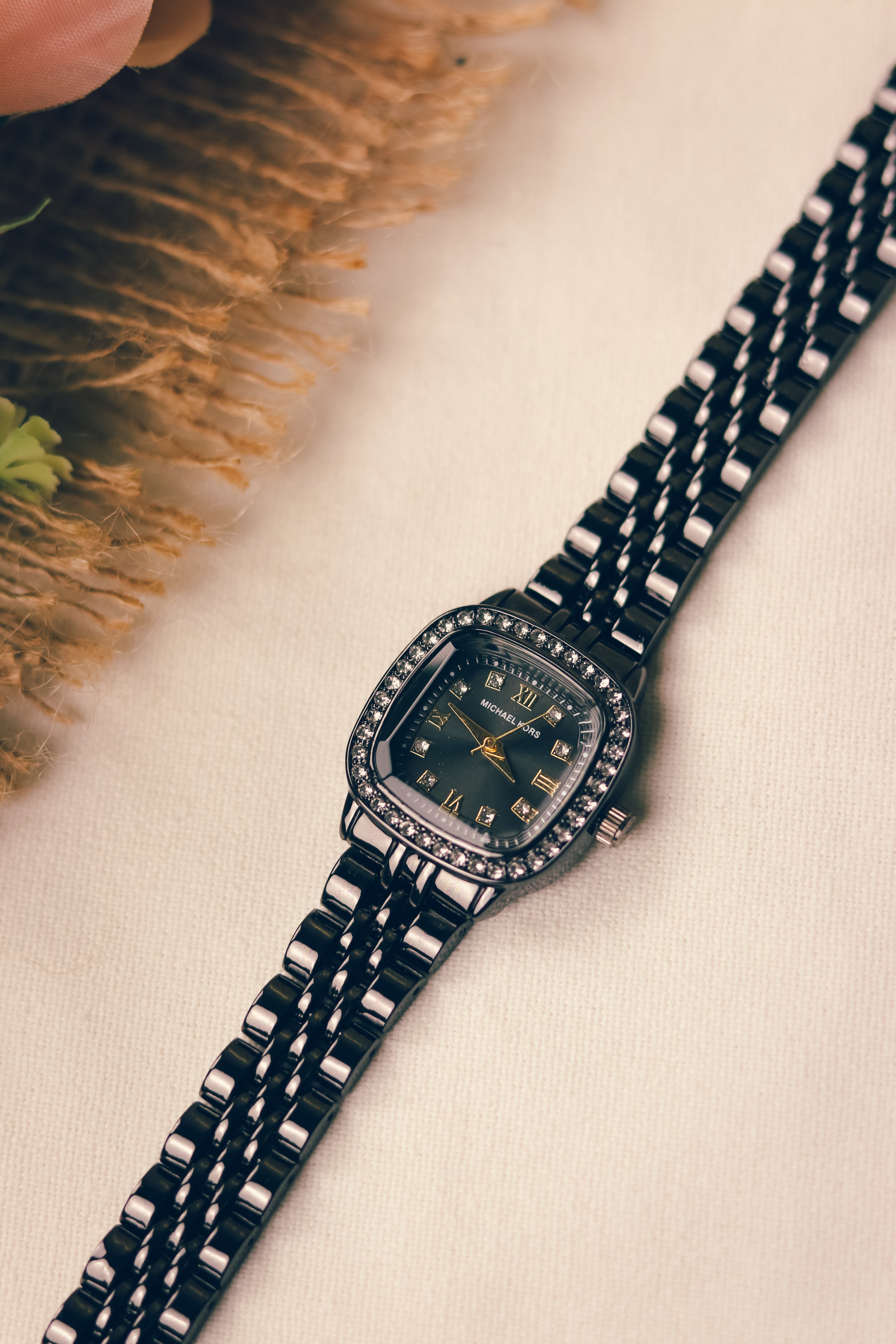 MK Square Black Women Watch