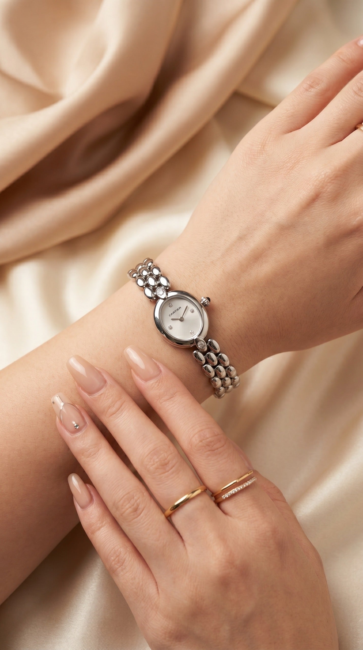 Cartier Silver Cocktail Women Watch