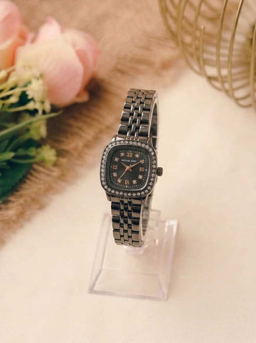 MK Square Black Dial Women Watch