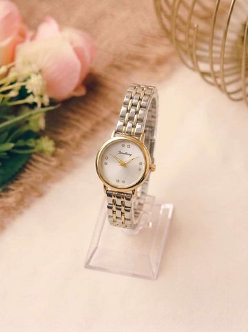 The Minimalist Two Tone Women Watch - White Dial