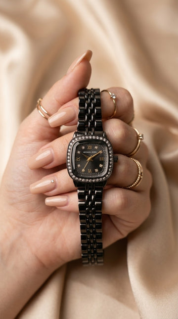 MK Square Black Women Watch