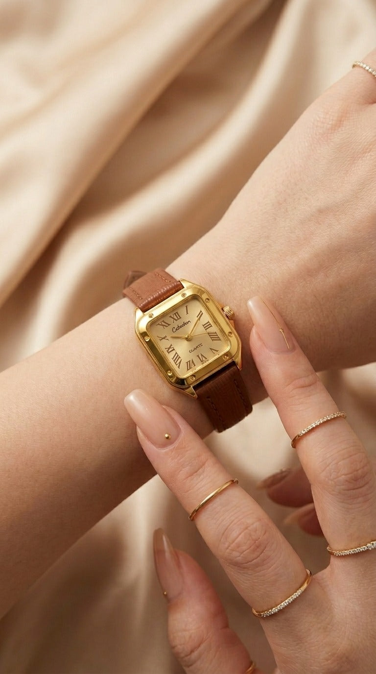 Golden Era Tank Women Strap Watch