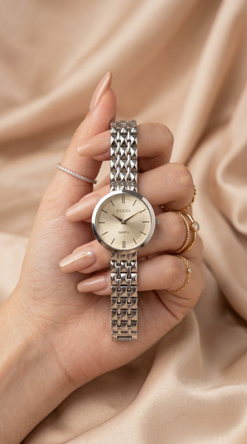Gucci Prestige Quartz Silver Women Watch
