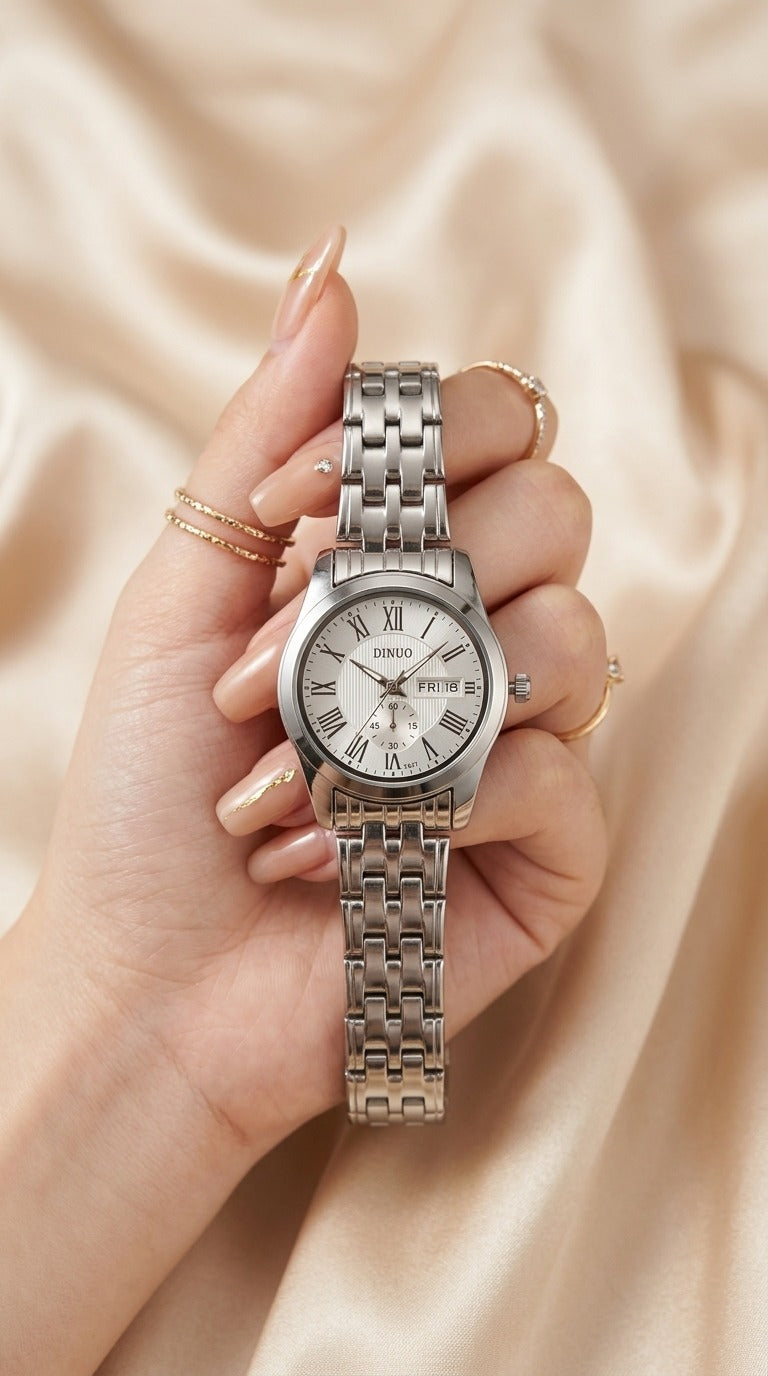 Dinuo Imperium Silver Women Watch