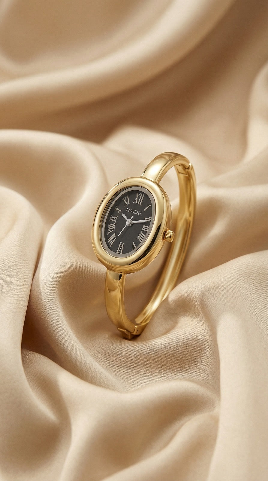The Gilded Naidu Bangle Women Watch - Black