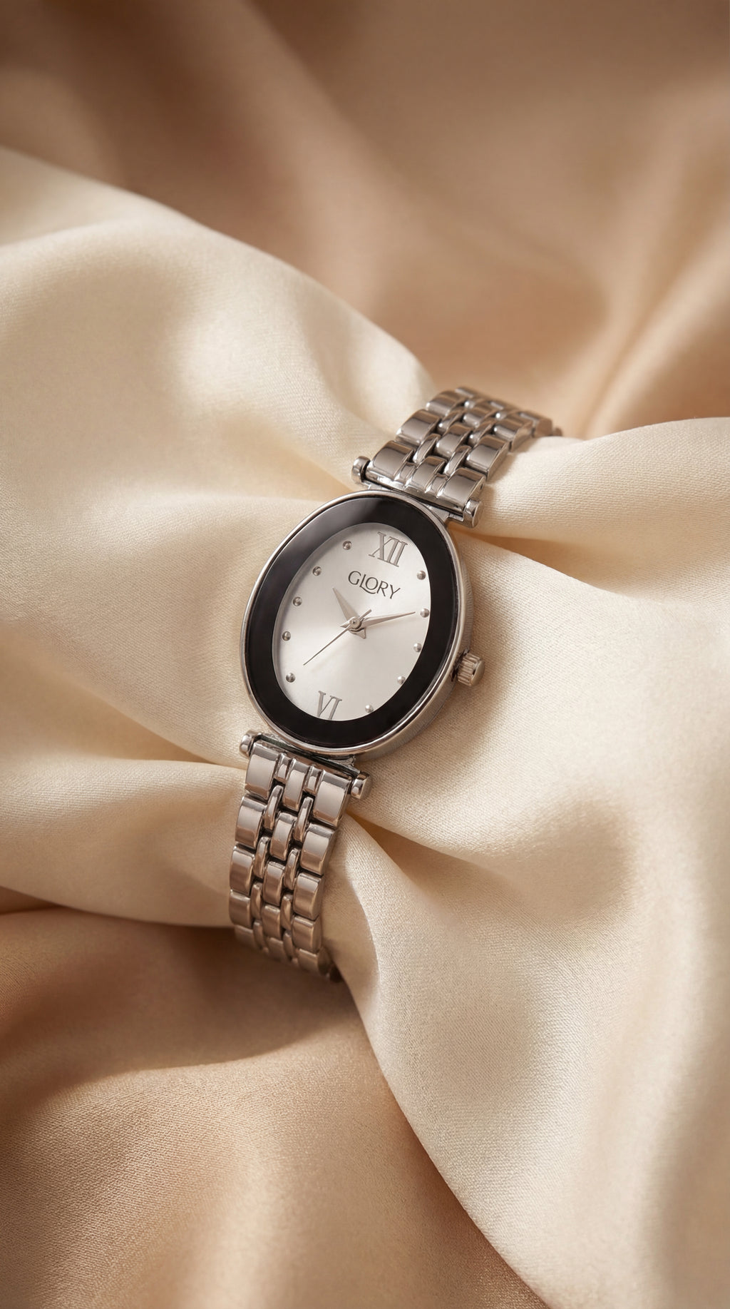 The Oval Classic Glory Women Watch - Silver
