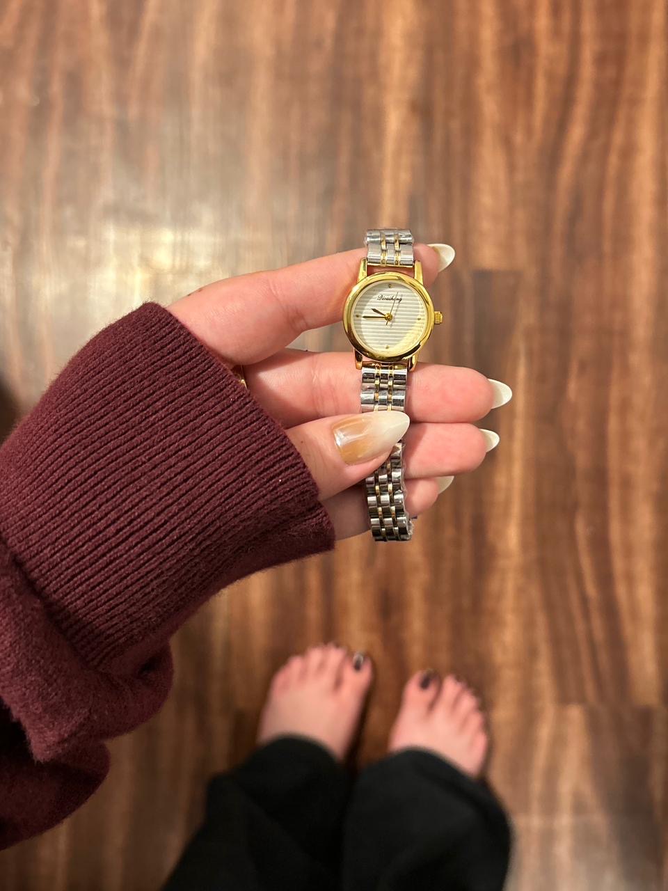 The Orchid Two-Tone Women Watch - White Dial