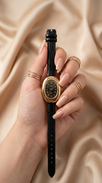 Baroque Petit Black Women Strap Watch