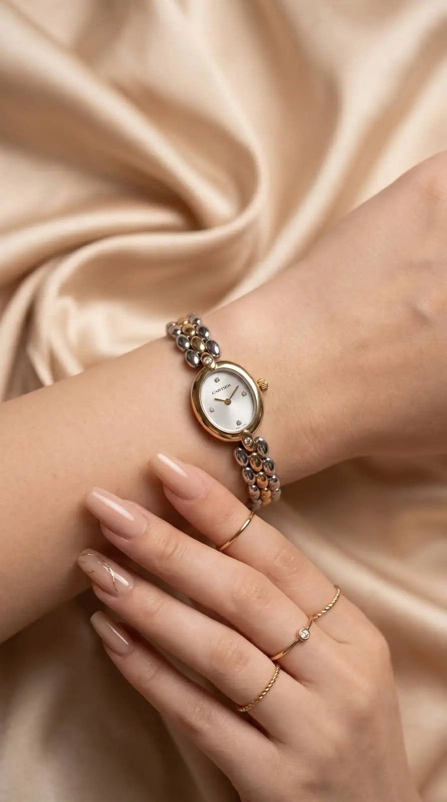 Cartier Two Tone Cocktail Women Watch
