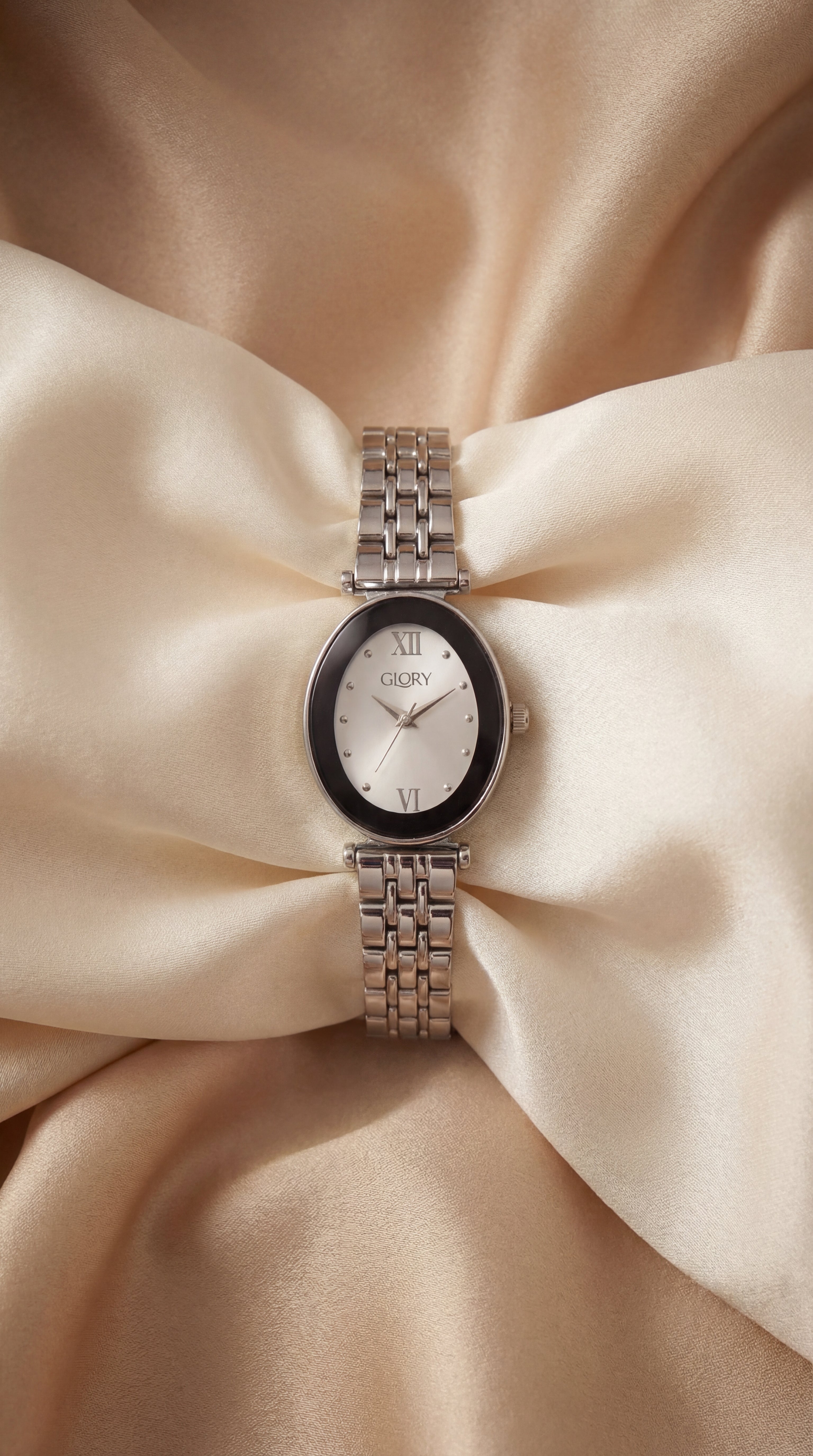 The Oval Classic Glory Women Watch - Silver