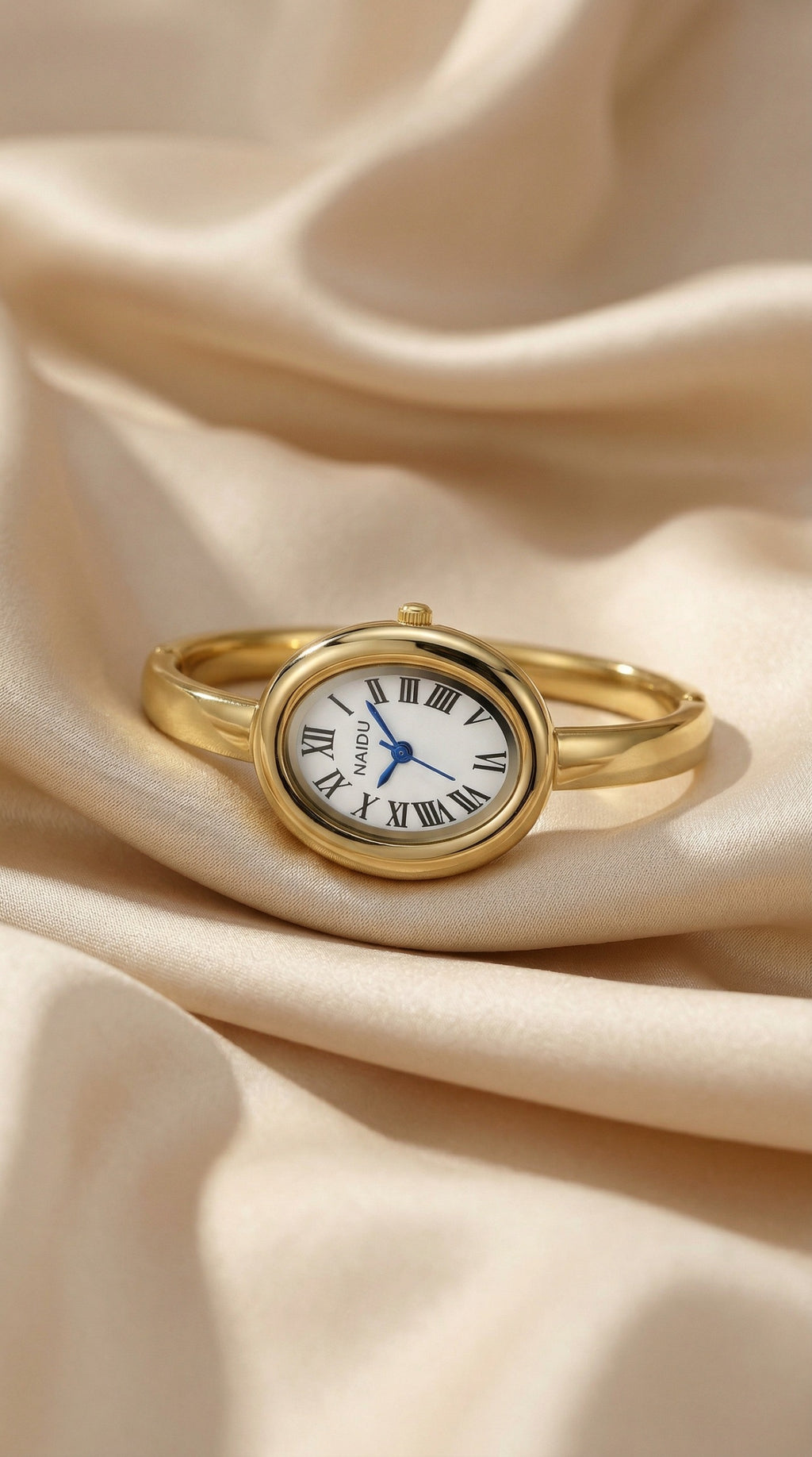 The Gilded Naidu Bangle Women Watch - White