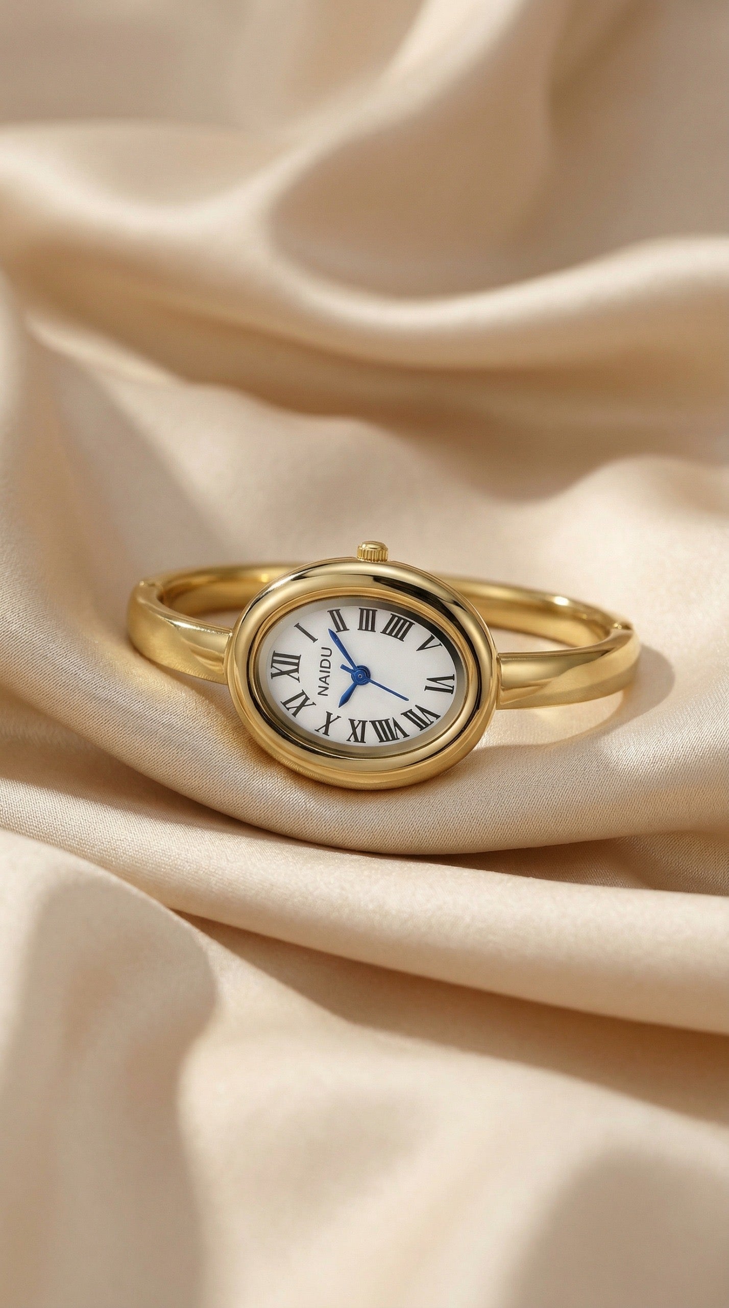 The Gilded Naidu Bangle Women Watch - White
