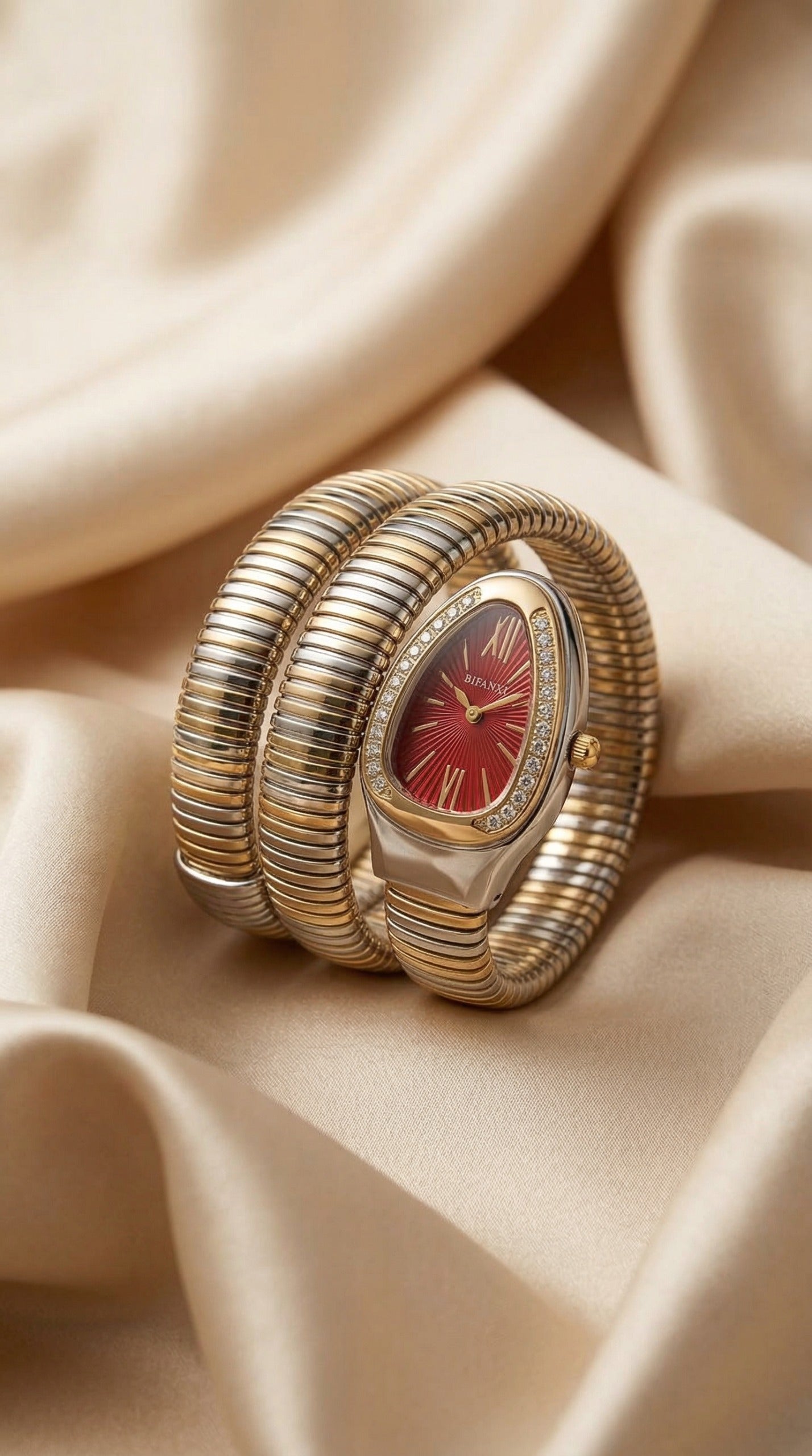 BVLGARI Two Tone Snake Women Watch