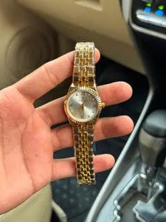 Rol-ex Jubilee Golden Women Watch - White Dial