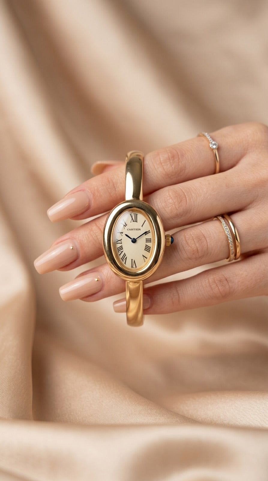 The Gilded Cartier Bangle Women Watch - Golden
